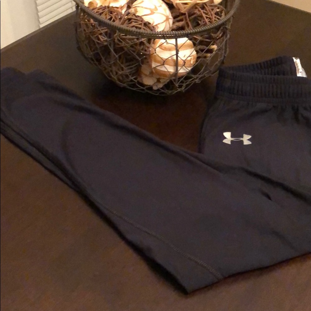 Black drawstring Under Armour pants
